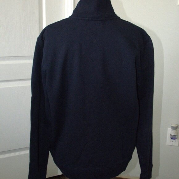 Laure Ralph Lauren Women's Cotton Knit Sweater Cardigan size Large/Navy - Picture 2 of 6